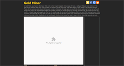 Desktop Screenshot of goldminer1.com
