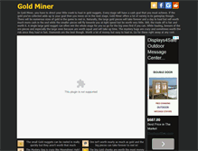 Tablet Screenshot of goldminer1.com